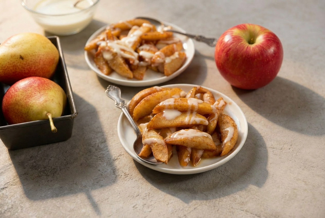 Protein-Drizzled Sautéed Cinnamon Apples
