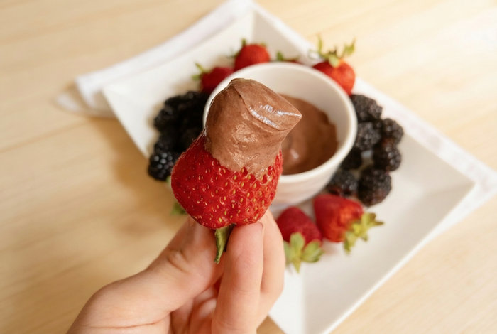 Chocolate Protein Fruit Dip